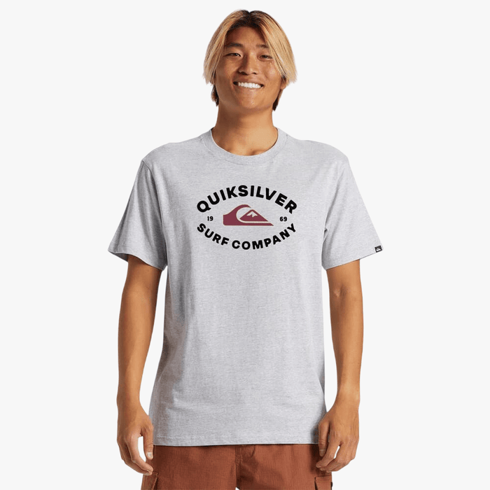 Quiksilver Mens Stay In Bound Short Sleeve Tee Grey Heather | Quiksilver
