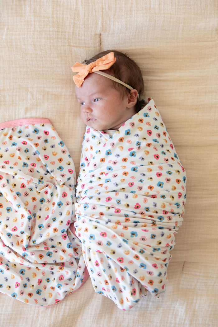 RAINBOW FLORAL | SWADDLE