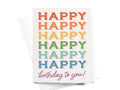 Rainbow Happy Birthday Greeting Card - Onderkast Studio