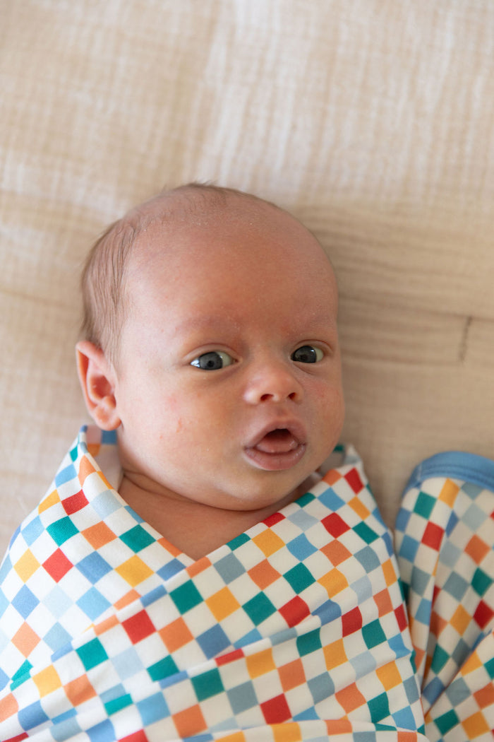 RAINBOW MINI CHECKER | SWADDLE