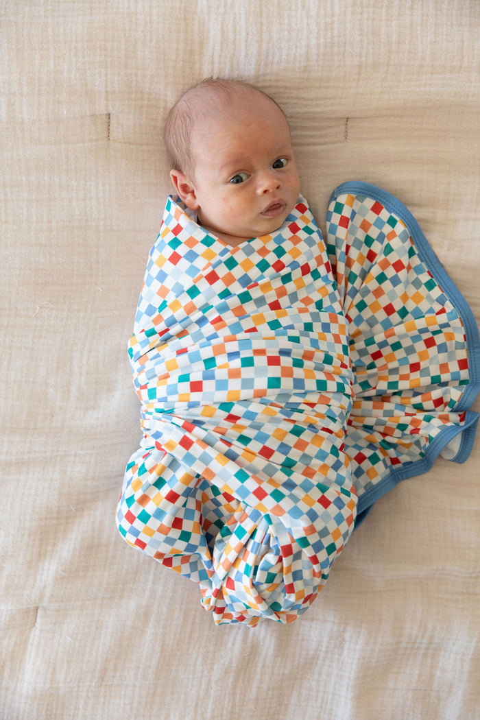 RAINBOW MINI CHECKER | SWADDLE