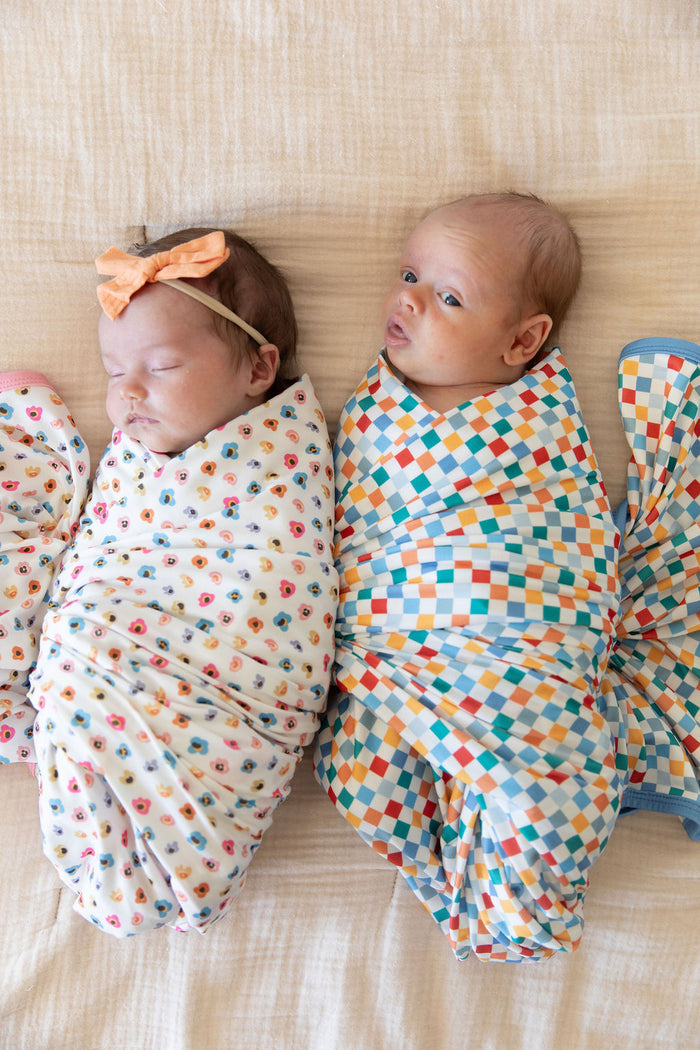 RAINBOW MINI CHECKER | SWADDLE