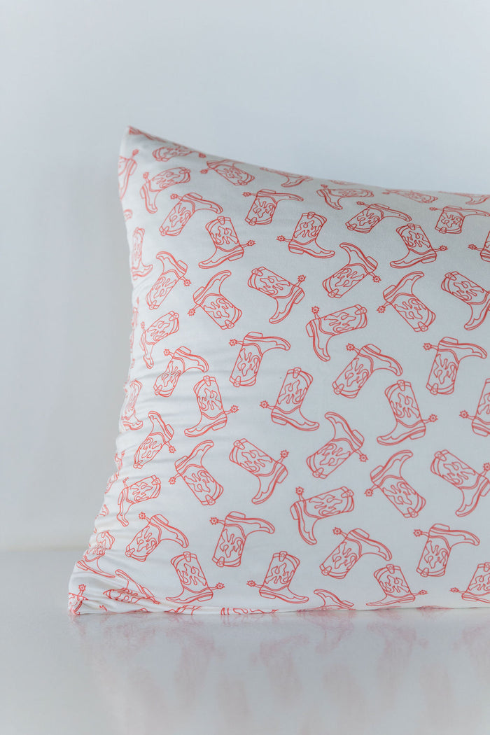 RED BOOTS | PILLOW CASE