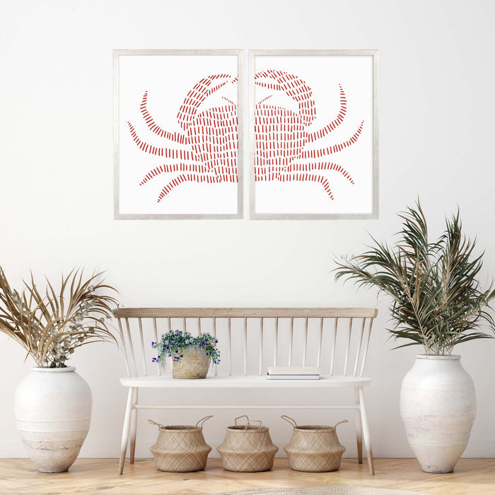 Red Crab - Set of 2 - Jetty Home