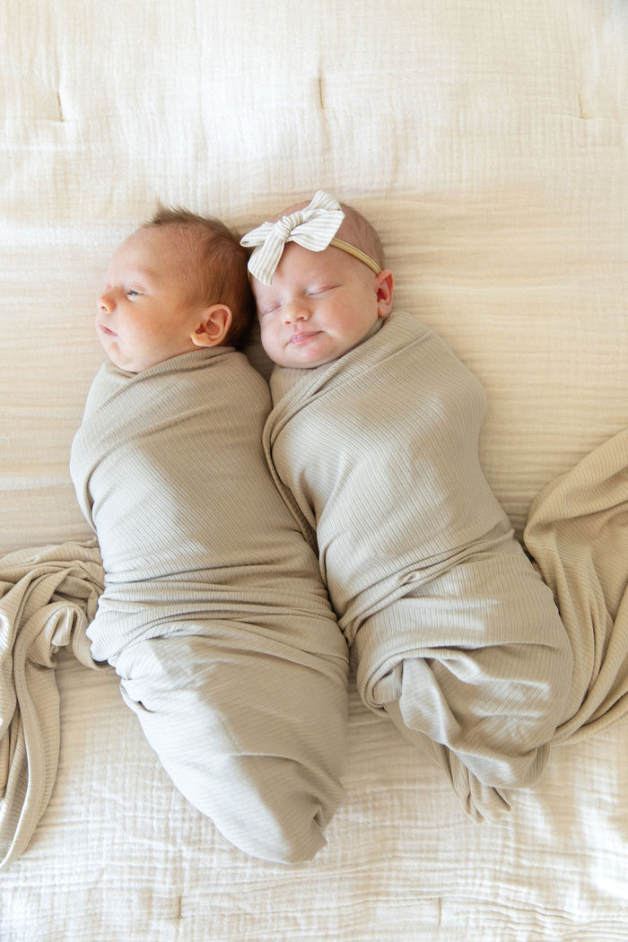 RIBBED SOLID TAN | SWADDLE