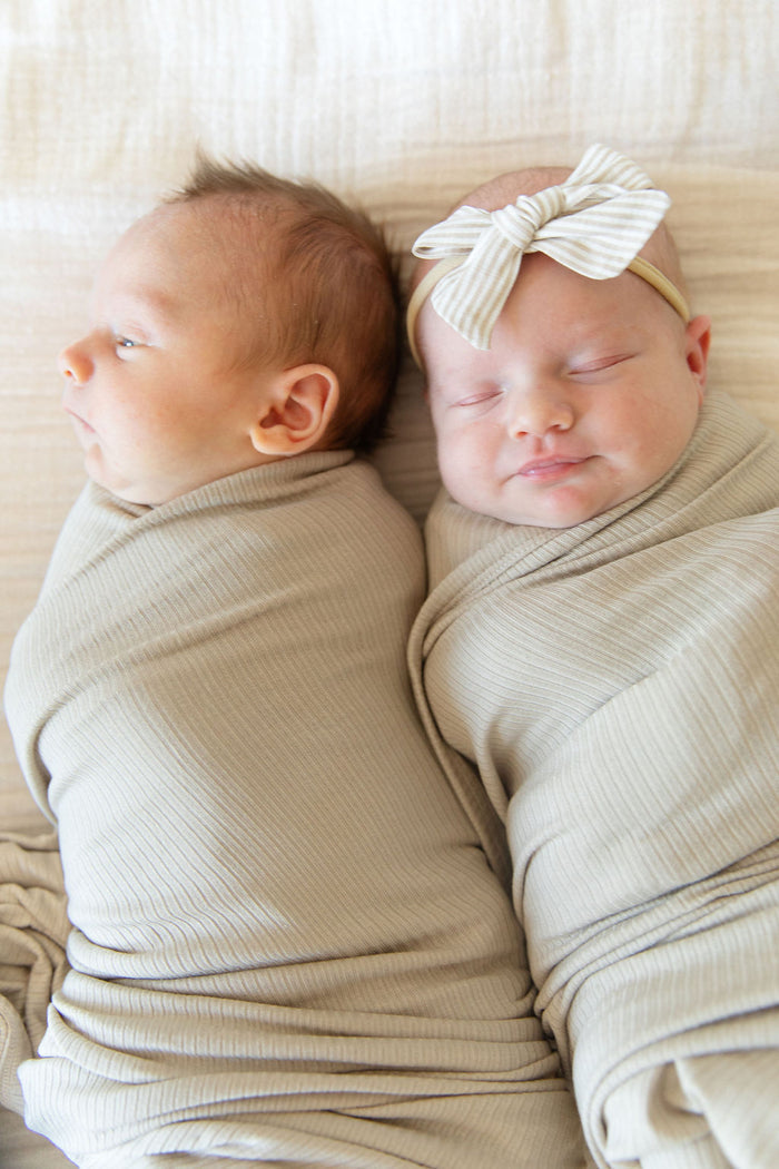 RIBBED SOLID TAN | SWADDLE