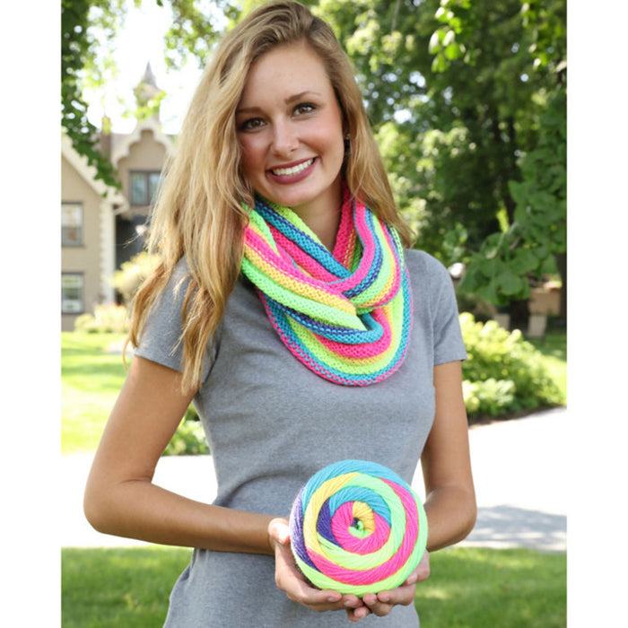 Plymouth Yarns Ridge Cowl - Hot Cakes Kit -8 - Neon Mix 64863018 | Kits at Michigan Fine Yarns