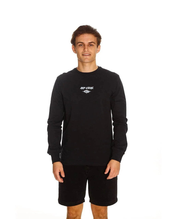 Ripcurl Mens Fade Out Long Sleeve Tee Black | Ripcurl