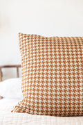 RUST HOUNDSTOOTH | PILLOW CASE