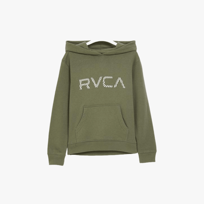 Rvca Boys Radar Hoodie Olive Rvca