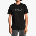 Rvca Mens Big Logo Short Sleeve Tee Black 2 | Rvca