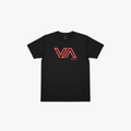 Rvca Mens Stencil Short Sleeve Tee Off Black | Rvca