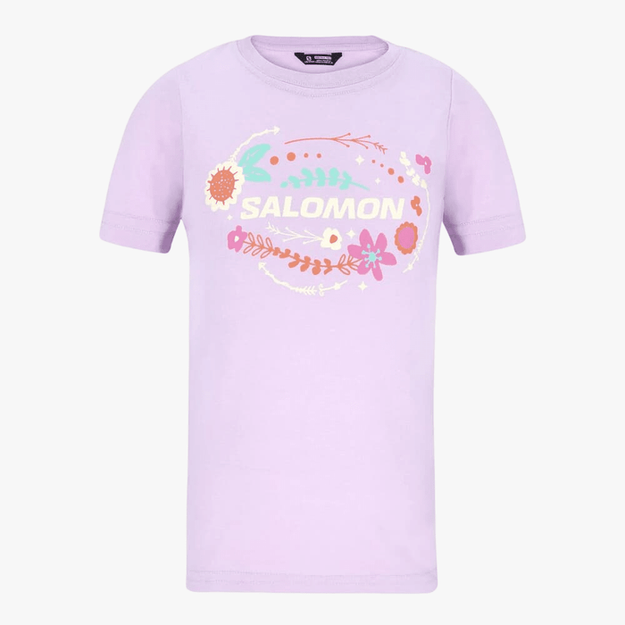 Salomon Girls Flower Girl Tee Digital Lavender | Salomon