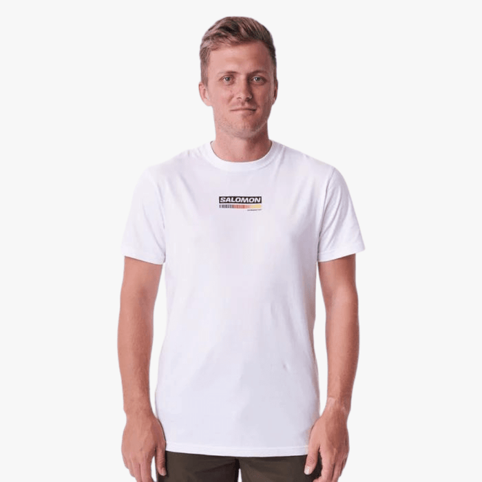 Salomon Mens Climb Higher Short Sleeve Tee White Salomon