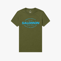Salomon Mens Cruiser Short Sleeve Tee Dark Olive | Salomon