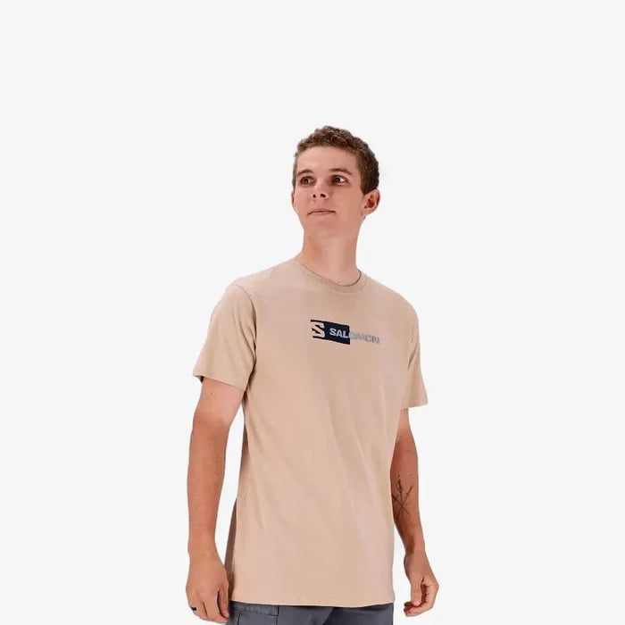 Salomon Mens Hidden Ii Short Sleeve Tee Khaki | Salomon