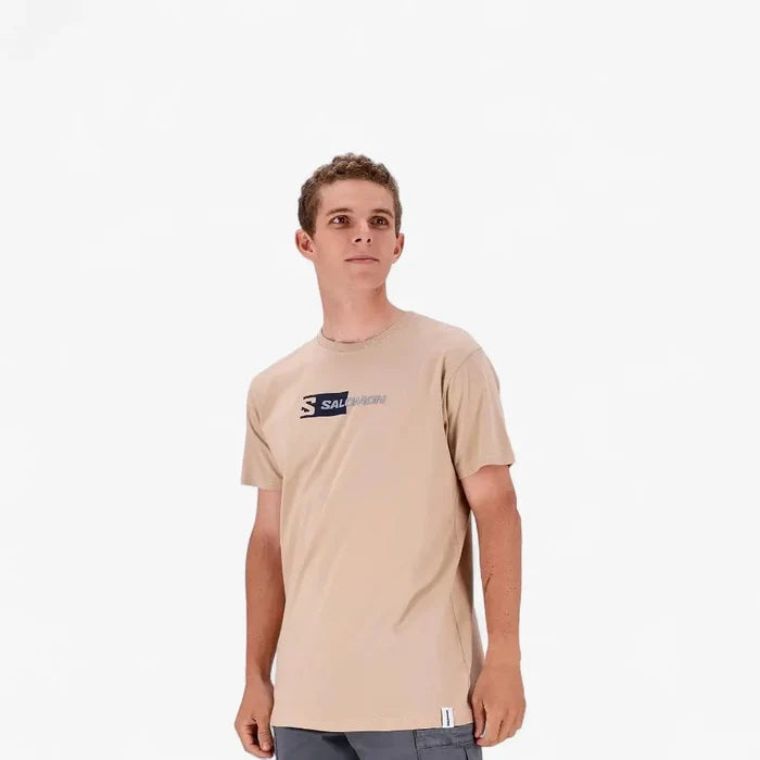 Salomon Mens Hidden Ii Short Sleeve Tee Khaki | Salomon