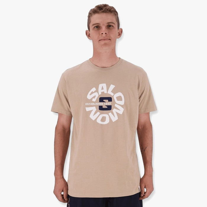 Salomon Mens Keiko Short Sleeve Tee Khaki | Salomon
