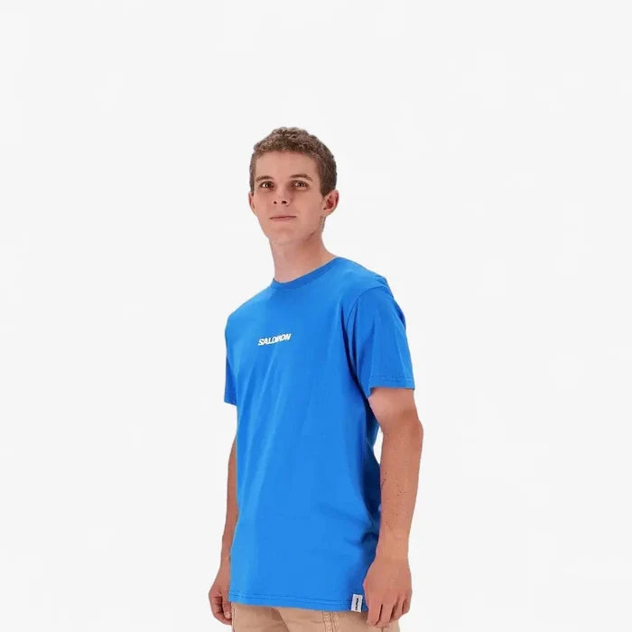 Salomon Mens Logo Short Sleeve Tee Director Blue | Salomon