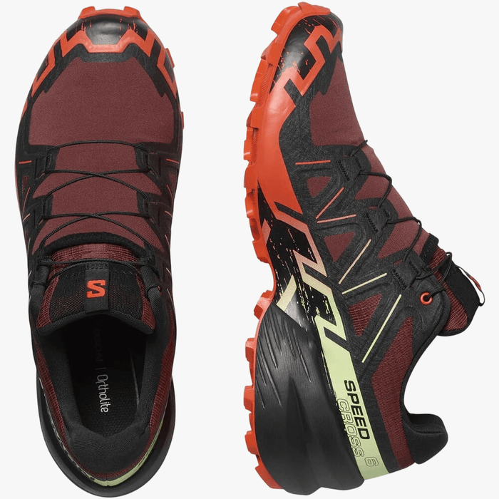 Salomon Mens Speedcross 6 Trail Rum Raisin Cherry Tom Cognac | Salomon