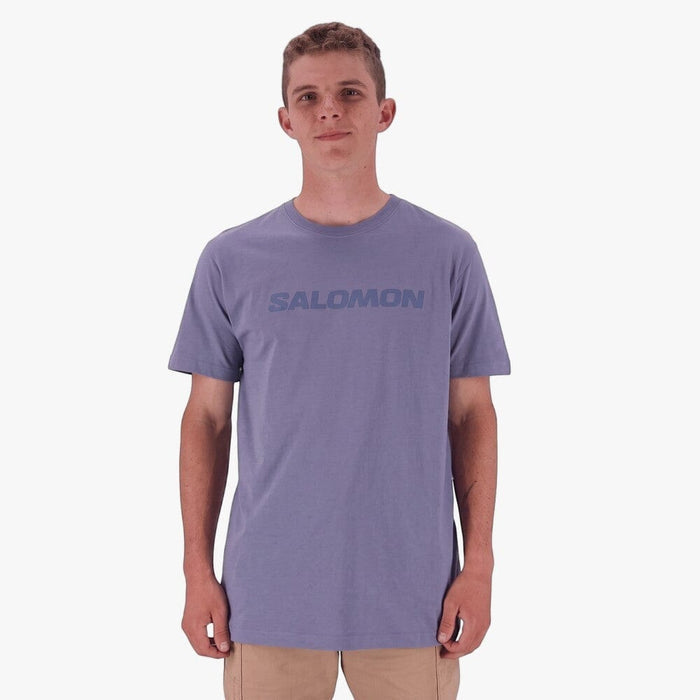 Salomon Mens Tonal Short Sleeve Tee Blue Granite | Salomon