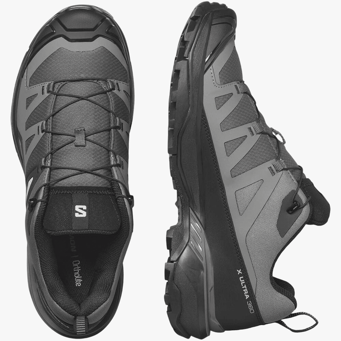 Salomon Mens X Ultra 360 Trail Sneaker Magnet Black Pewter | Salomon