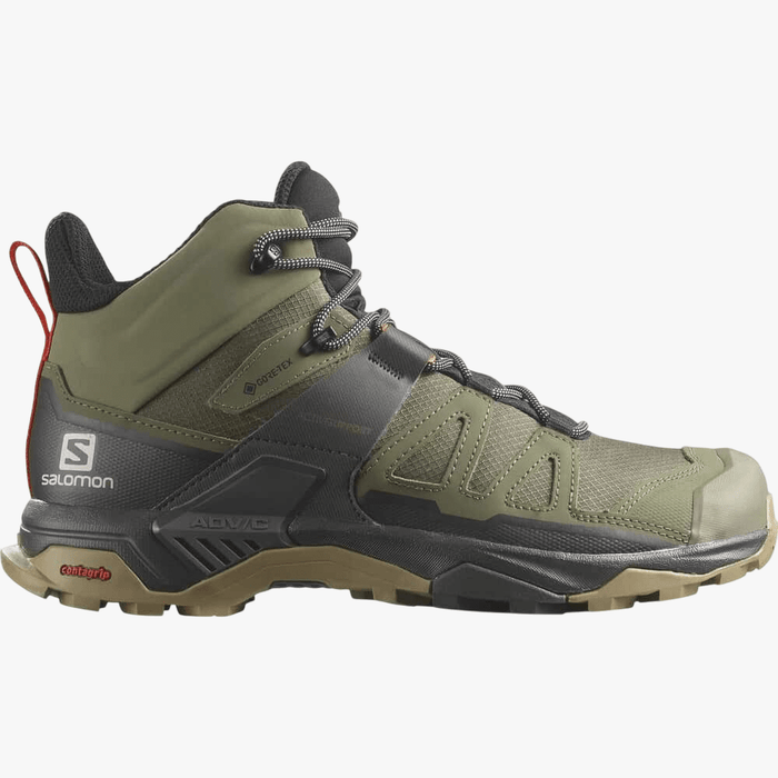 Salomon Mens X Ultra 4 Mid Gtxsneaker Deep Lichen Peat Kelp | Salomon