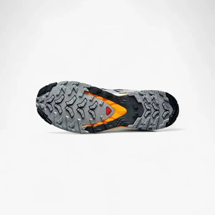 Salomon Mens Xa Pro 3D V9 Trail Sneaker Black Gull Tumeric | Salomon