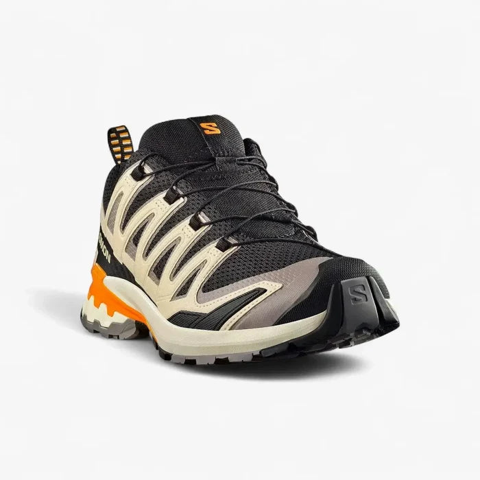 Salomon Mens Xa Pro 3D V9 Trail Sneaker Black Gull Tumeric | Salomon