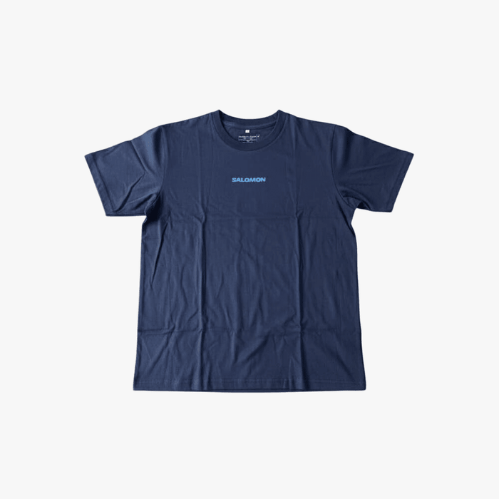 Salomon Womens Cire Logo Short Sleeve Tee Navy Blazer | Salomon