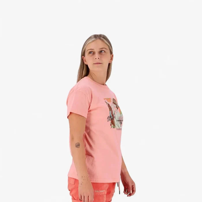 Salomon Womens Freedom Short Sleeve Tee Murex Shell | Salomon