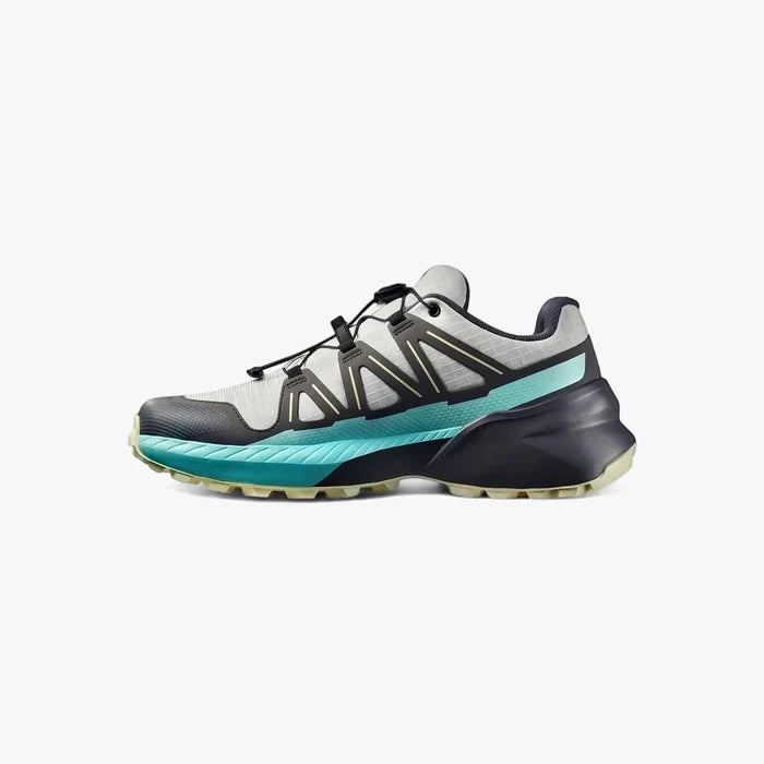Salomon Womens Speedcross Peak Trail Sneaker Icicle Castlerock Aruba Blue | Salomon
