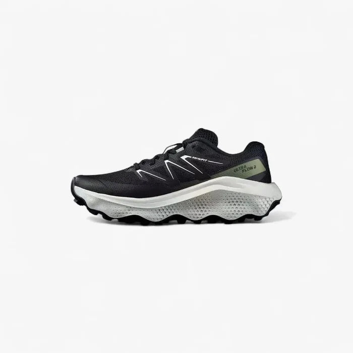 Salomon Womens Ultra Flow 2 Sneaker Black White Agave Green | Salomon
