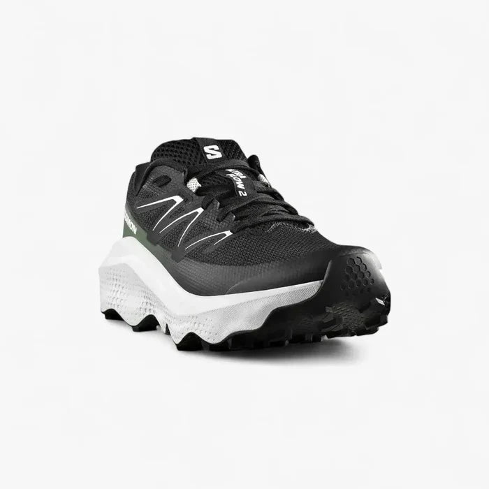Salomon Womens Ultra Flow 2 Sneaker Black White Agave Green | Salomon