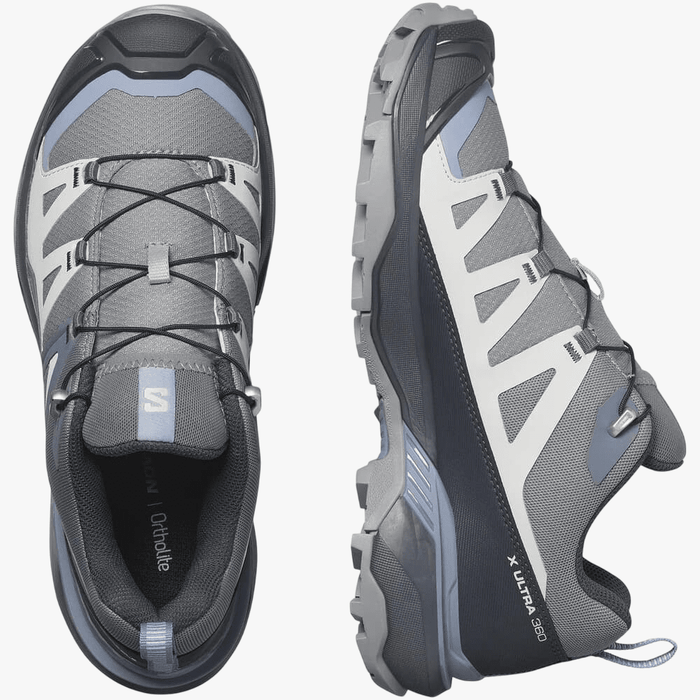 Salomon Womens X Ultra 360 Hiking Shoe Sharskin Gris Stonewash | Salomon