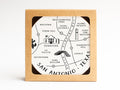 San Antonio Neighborhoods Map Coaster Set - onderkast-studio