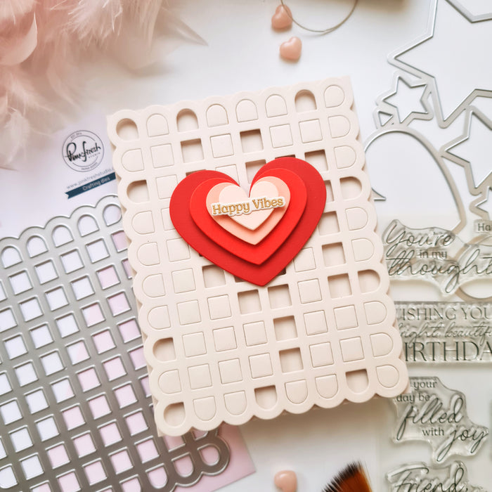 Scalloped Grid Coverplate die