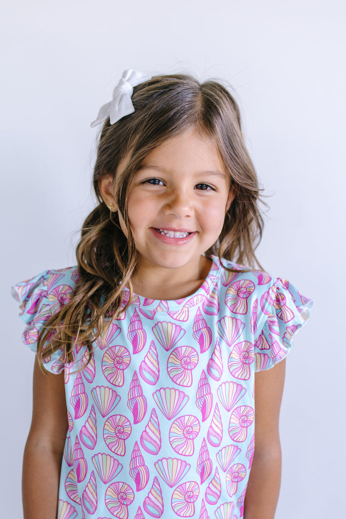 SEASHELLS | RUFFLE SHORT SET