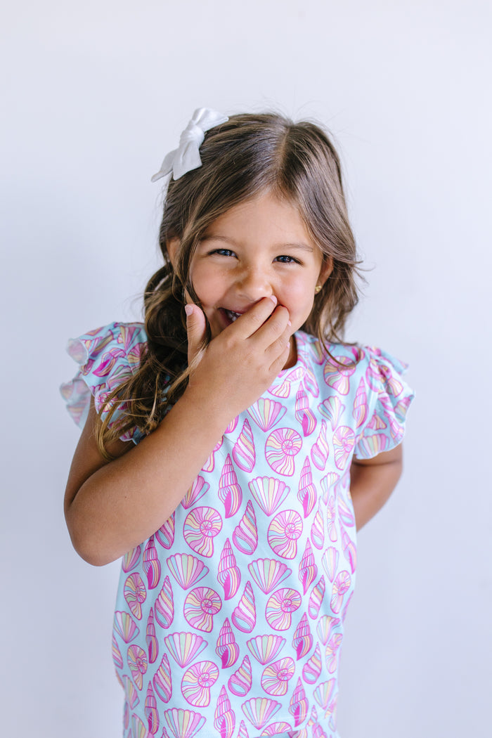 SEASHELLS | RUFFLE SHORT SET