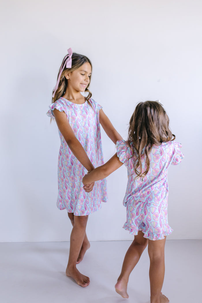 SEASHELLS | RUFFLE SHORT SET