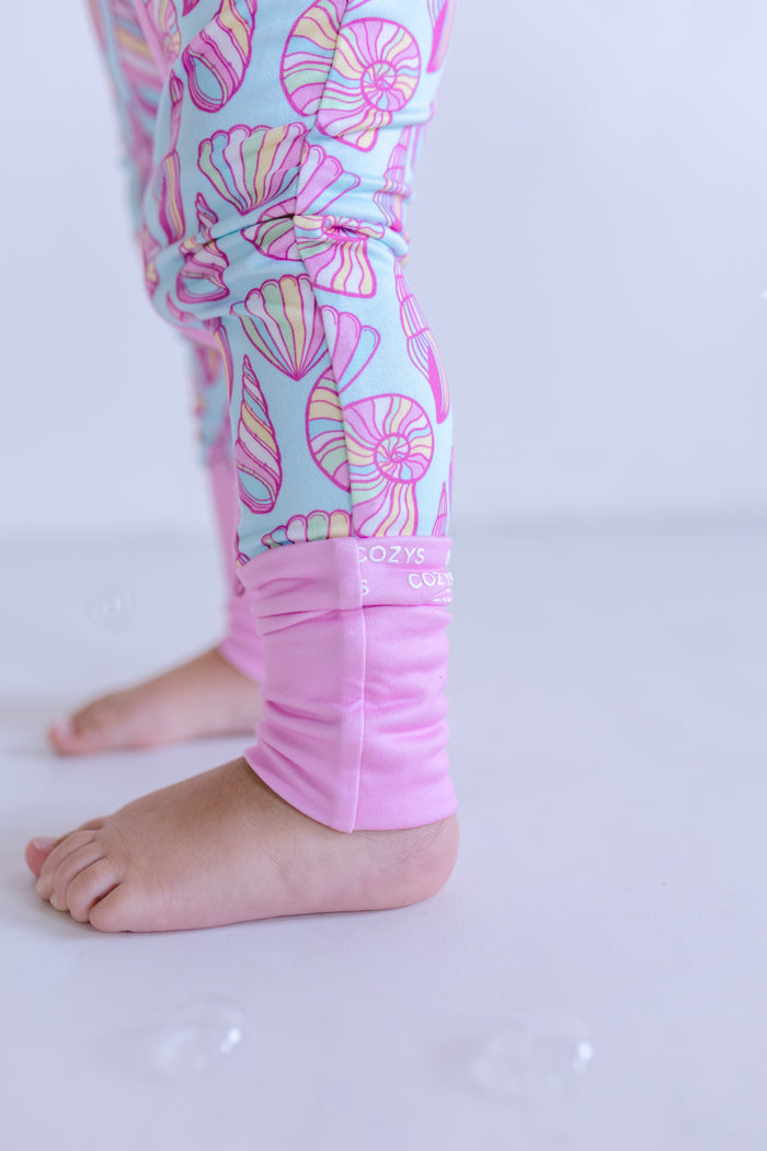SEASHELLS | SHORT SLEEVE ZIPPER ONE PIECE