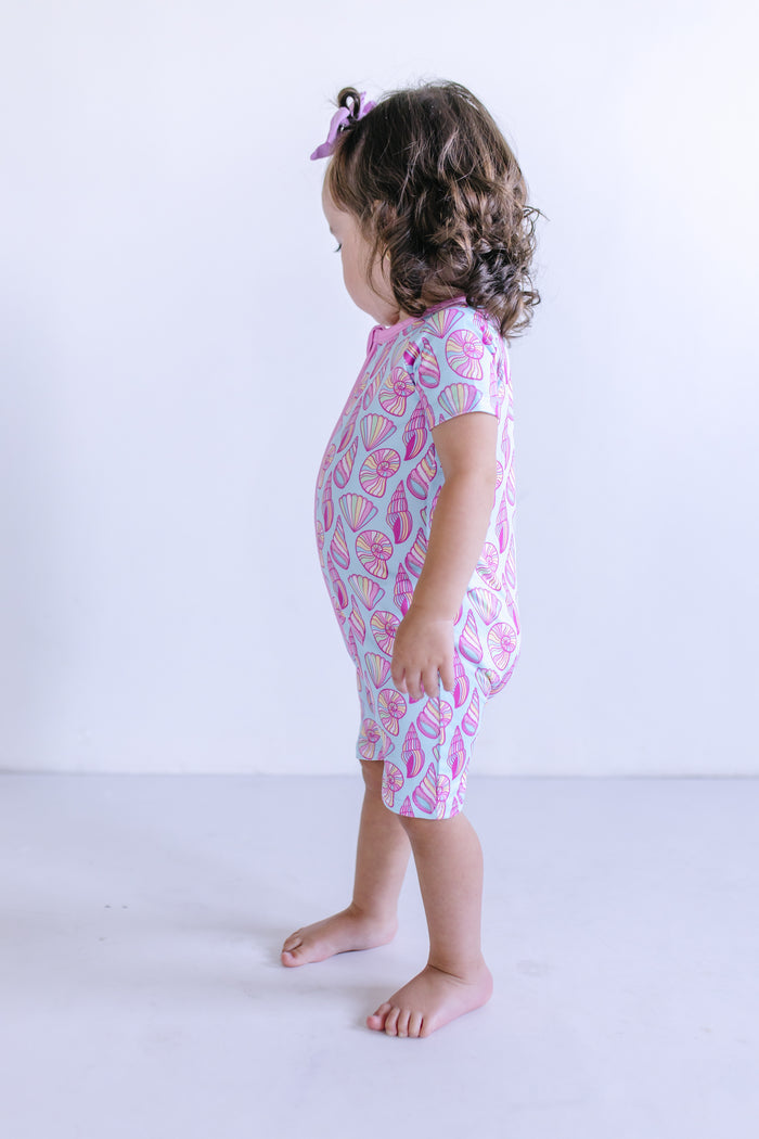 SEASHELLS | SHORT ZIPPER ONE PIECE