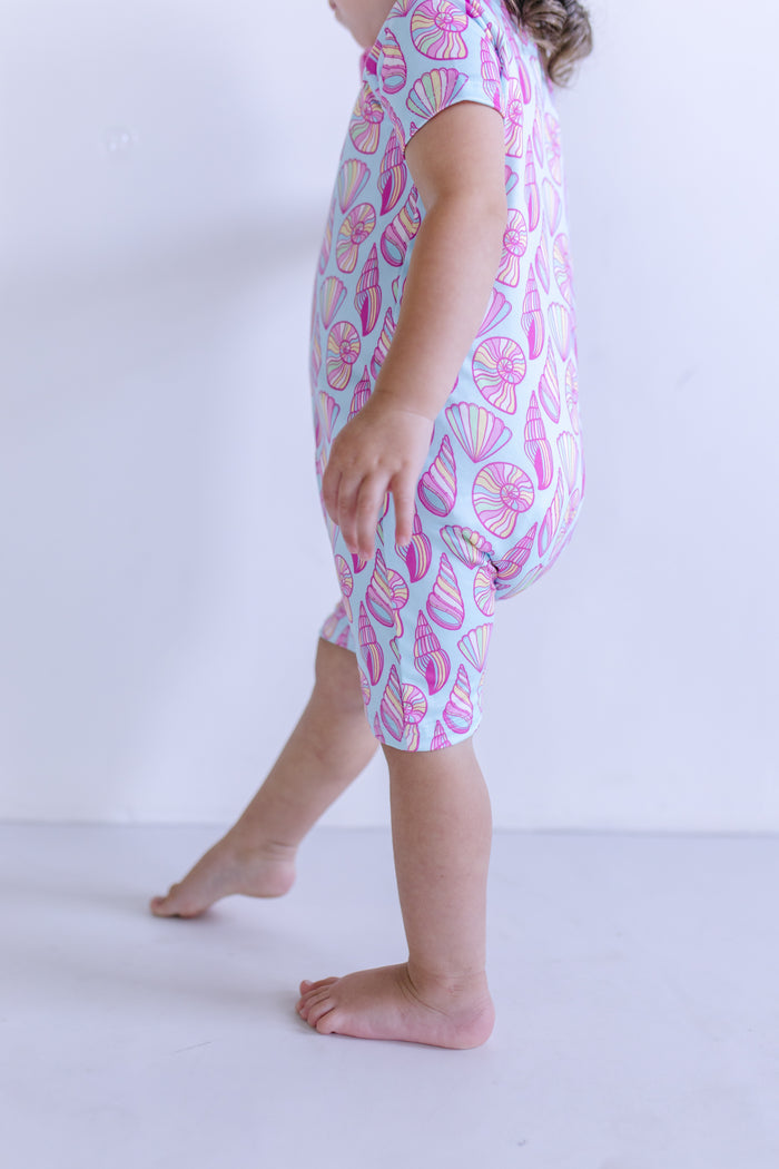 SEASHELLS | SHORT ZIPPER ONE PIECE