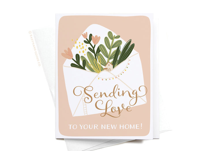 Sending Love to Your New Home Greeting Card - Onderkast Studio