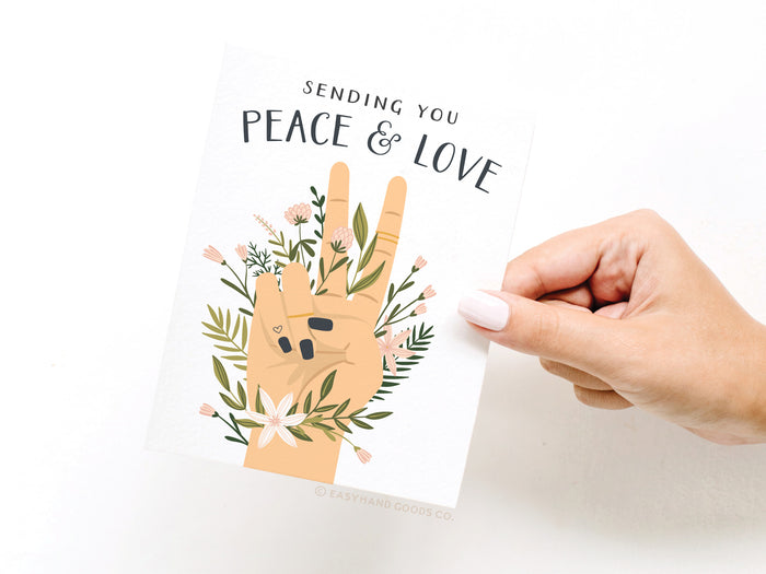 Sending You Peace & Love Greeting Card