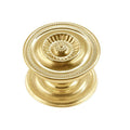 Polished Brass Sheraton Cabinet Knob - 1-5/8" diameter - Paxton Hardware