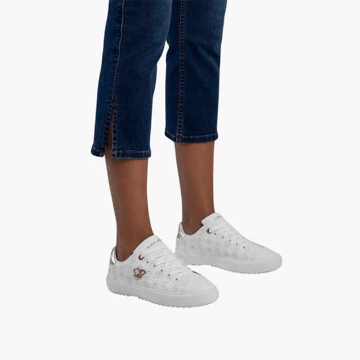Sissy Boy All Over Punched Out Sneaker White | Sissy Boy