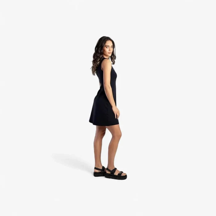 Sissy Boy Boat Neck Mini Dress Bling Logo Black | Sissy Boy