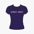 Sissy Boy Girls Baby Tee With Pink And Pearl Transfer Navy | Sissy Boy