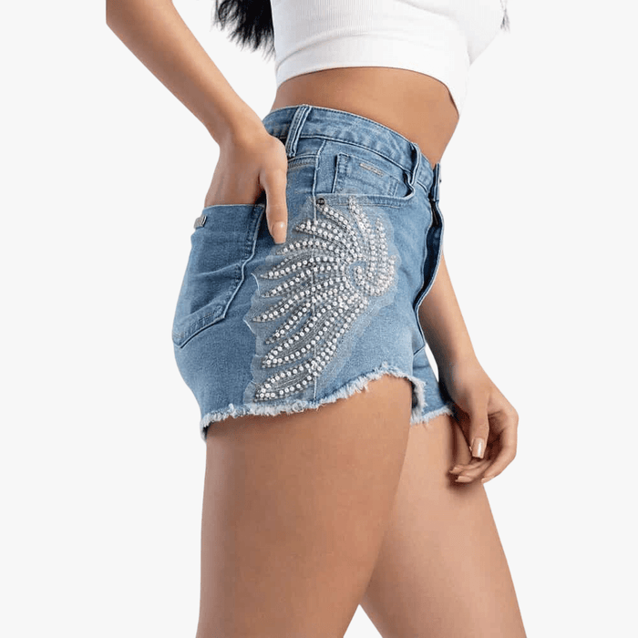 Sissy Boy High Waist Ryder Shorts With Applique Med Vintage | Sissy Boy